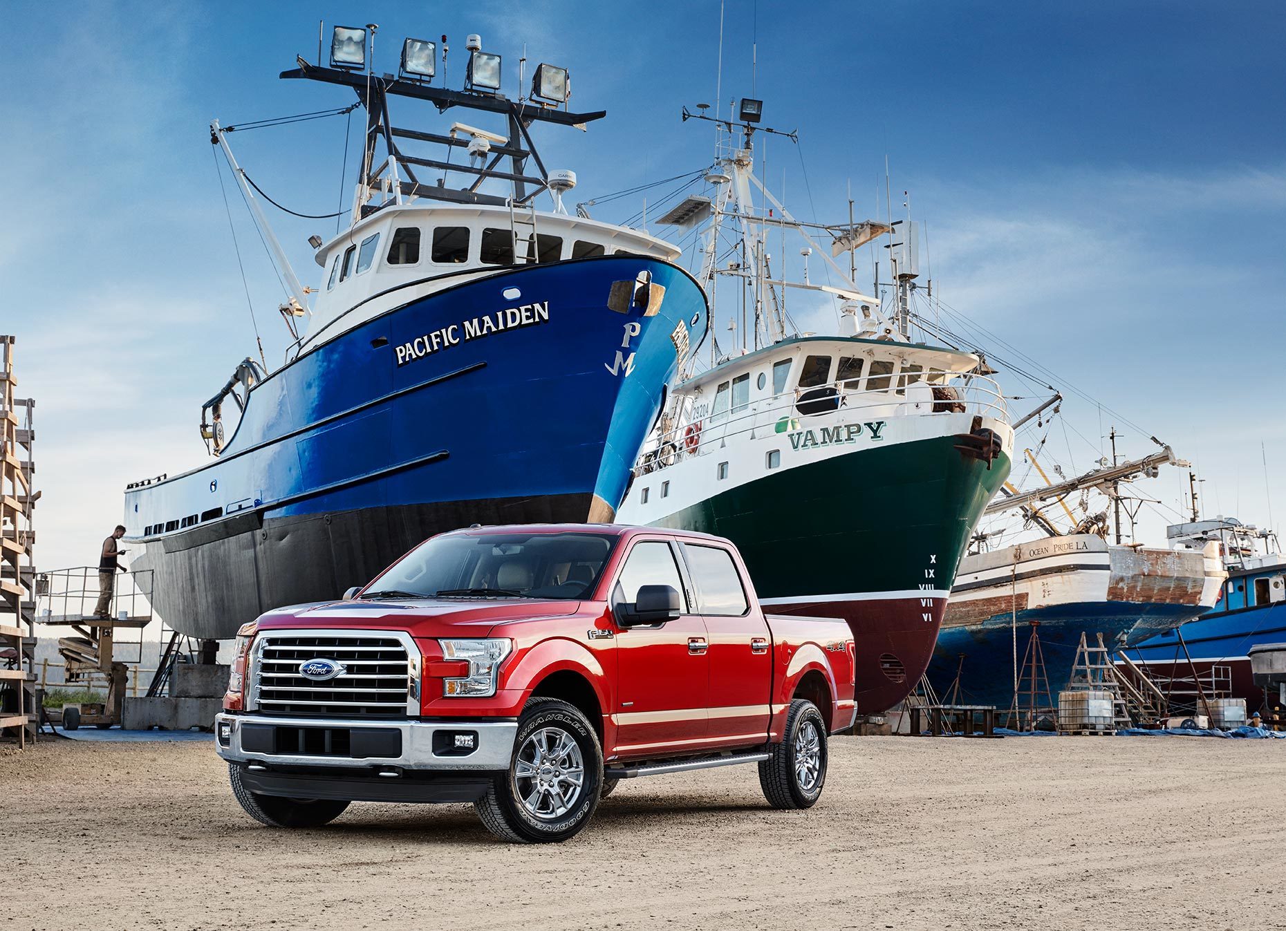 Christopher Nelson Photography|Ford 150|Red|Shipyard